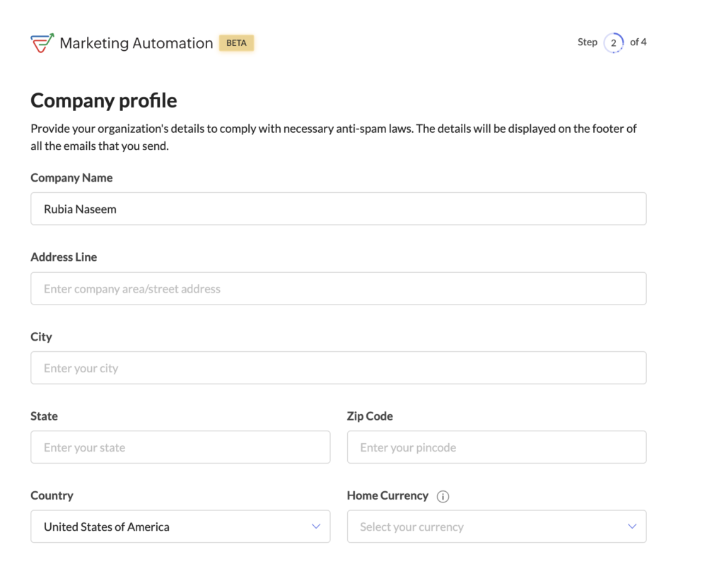 zoho marketing automation