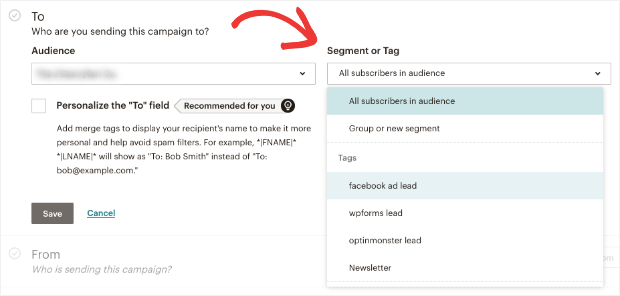 tags in mailchimp